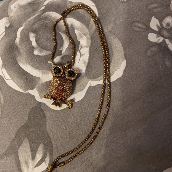 🌟3/$20🌟Vintage-style Long Owl Necklace - Picture 3 of 5